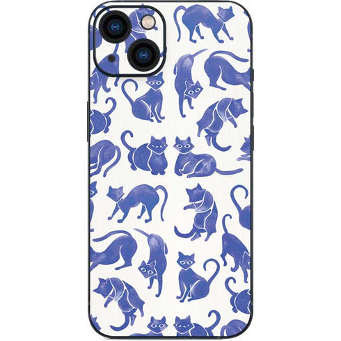 Cat Coq Blue Cats iPhone 14 Plus Skin